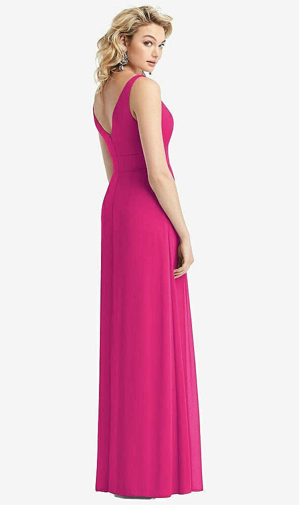 【STYLE: 1519】Sleeveless Pleated Skirt Maxi Dress with Pockets【COLOR: Think Pink】