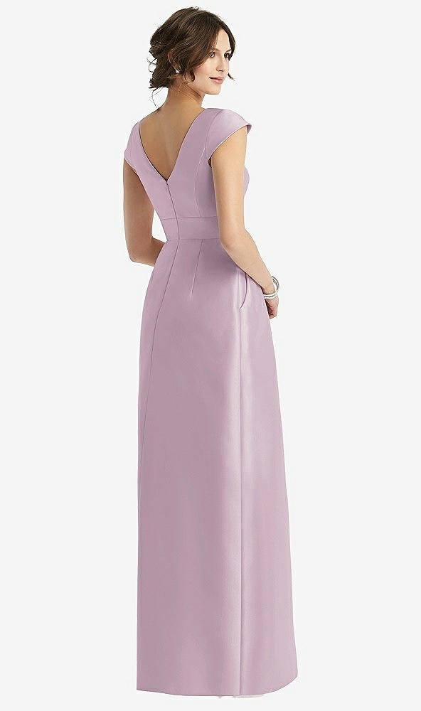 【STYLE: D767】Cap Sleeve Pleated Skirt Dress with Pockets【COLOR: Suede Rose】