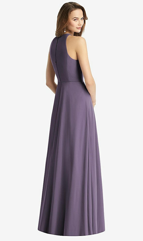 【NEW】【STYLE: TH011】ノースリーブ ホルター シフォン マキシ ドレス【COLOR: Lavender】【SIZE: 00-30W】