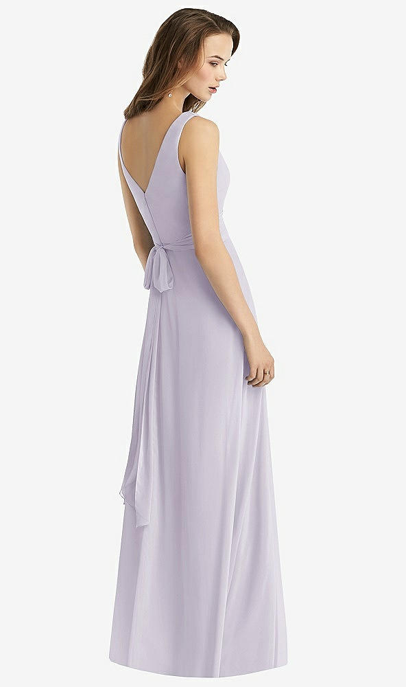 【NEW】【STYLE: TH012】ノースリーブ Vネック シフォン ラップ ドレス【COLOR: Moondance】【SIZE: 00-30W】