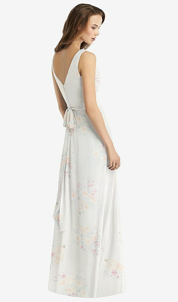 【STYLE: TH012】Sleeveless V-Neck Chiffon Wrap Dress【COLOR: Spring Fling】