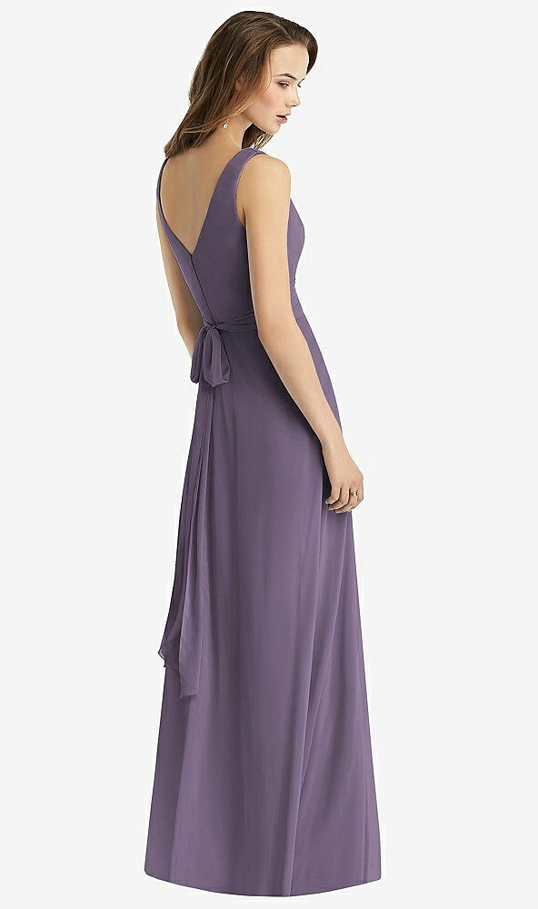 【NEW】【STYLE: TH012】ノースリーブ Vネック シフォン ラップ ドレス【COLOR: Lavender】【SIZE: 00-30W】