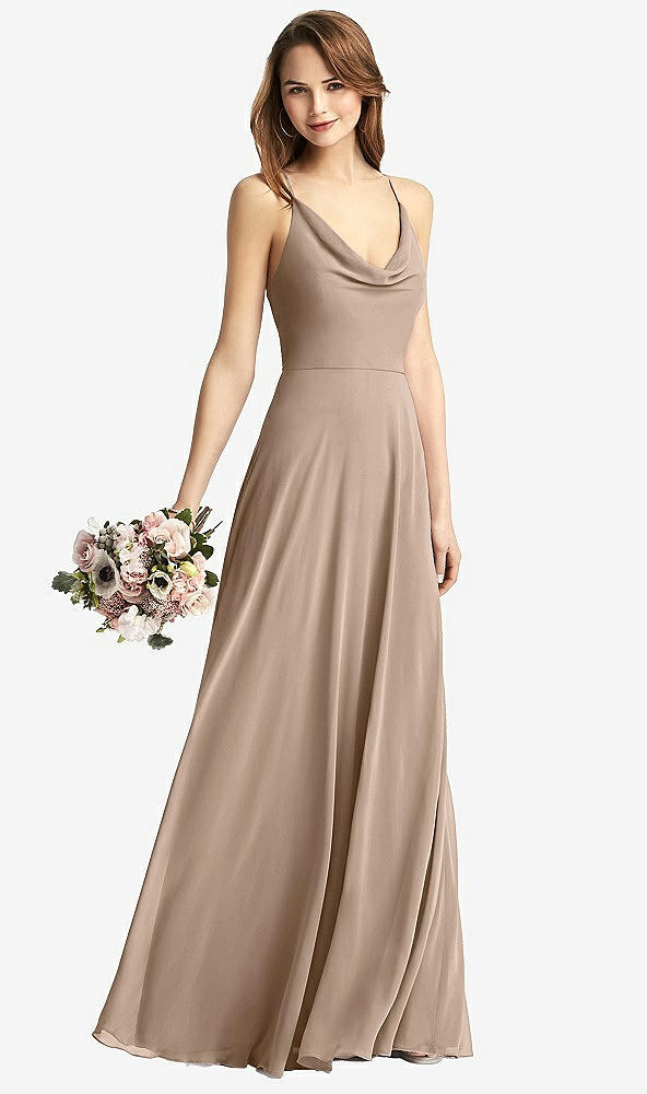 【STYLE: TH015】Cowl Neck Criss Cross Back Maxi Dress【COLOR: Topaz】