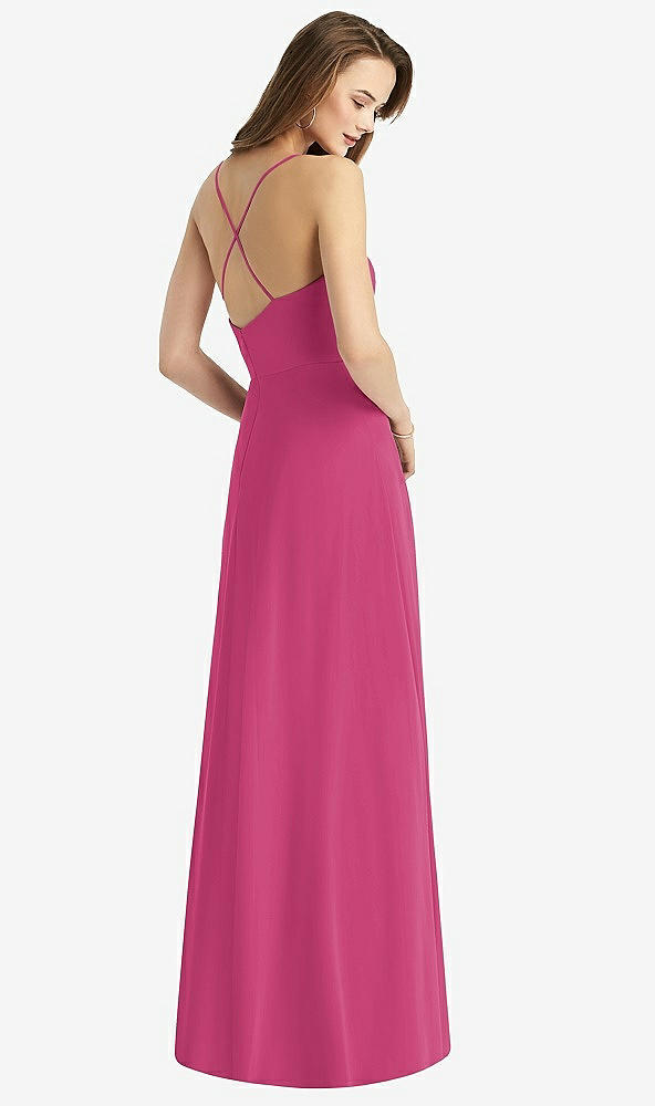 【STYLE: TH015】Cowl Neck Criss Cross Back Maxi Dress【COLOR: Tea Rose】