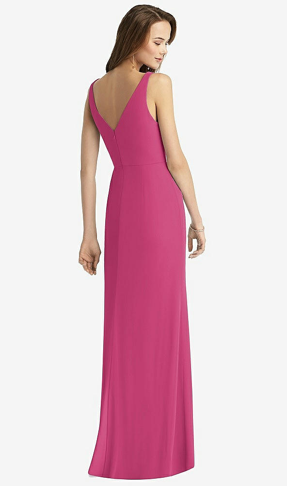 【STYLE: TH016】Sleeveless V-Back Long Trumpet Gown【COLOR: Tea Rose】