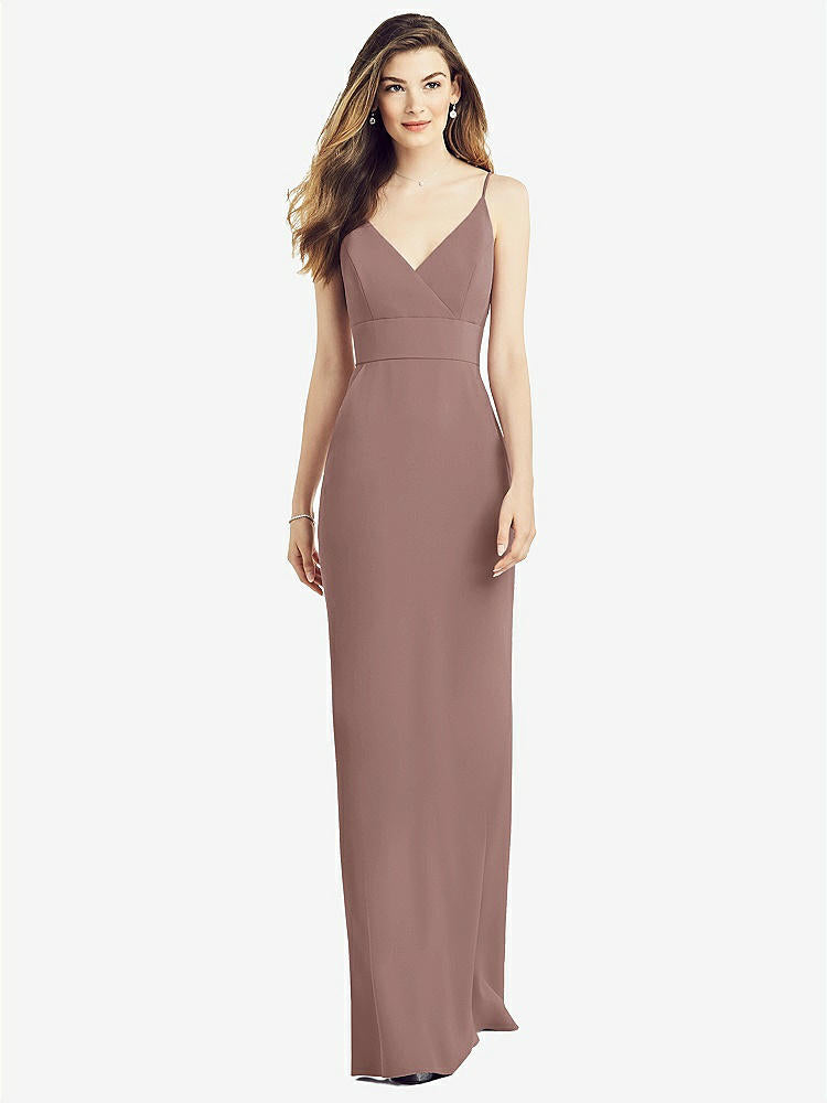 【STYLE: 6824】V-Back Spaghetti Strap Maxi Dress with Pockets【COLOR: Sienna】