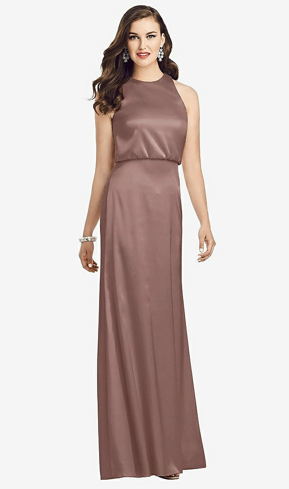 【STYLE: 3055】Sleeveless Blouson Bodice Trumpet Gown【COLOR: Sienna】