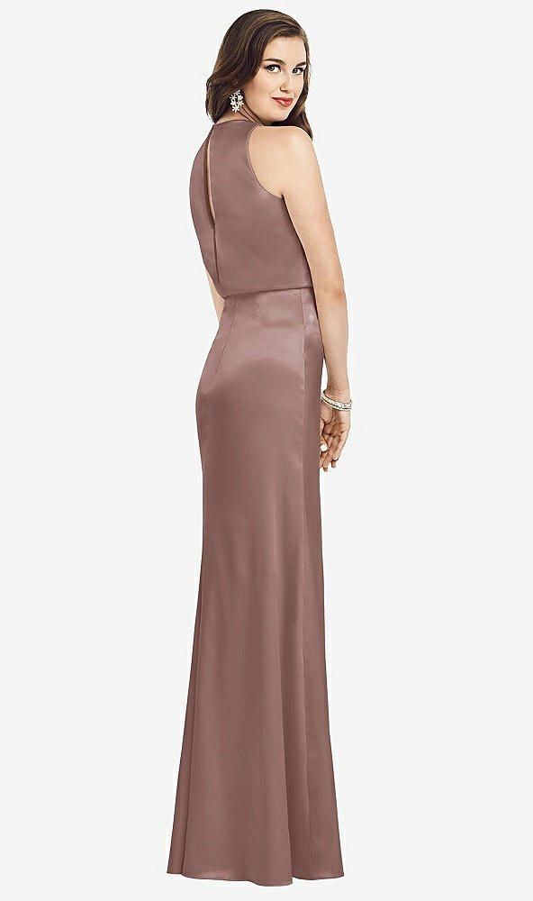 【STYLE: 3055】Sleeveless Blouson Bodice Trumpet Gown【COLOR: Sienna】