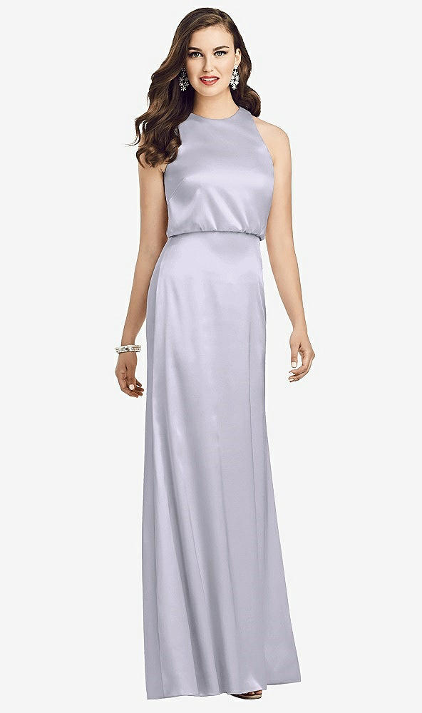 【STYLE: 3055】Sleeveless Blouson Bodice Trumpet Gown【COLOR: Silver Dove】