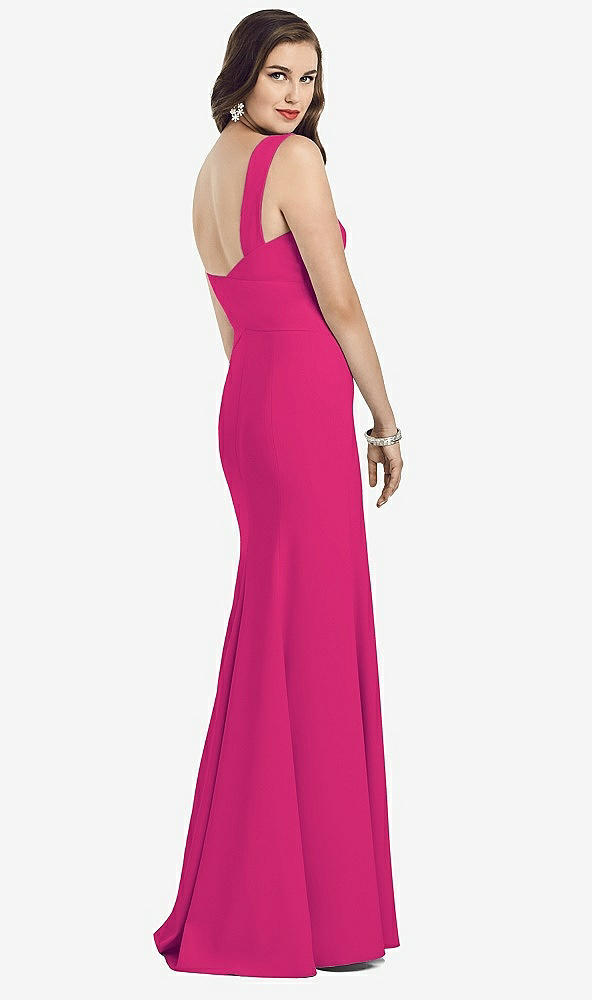 【STYLE: 3060】Sleeveless Seamed Bodice Trumpet Gown【COLOR: Think Pink】