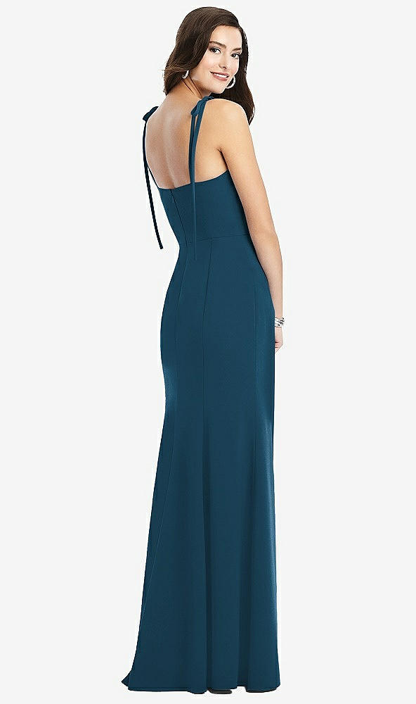 【NEW】【STYLE: 3070】Bustier CREPE ガウン 調整可能 弓 ストラップ【COLOR: Atlantic Blue】【SIZE: 00-30W】