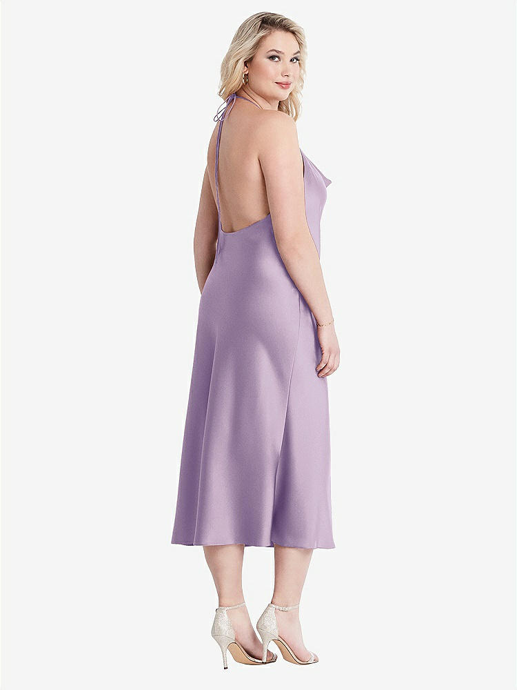 【NEW】【STYLE: LB001】カウルネック コンバーチブル MIDI スリップ ドレス - パイパー【COLOR: Pale Purple】【SIZE: 00-30W】