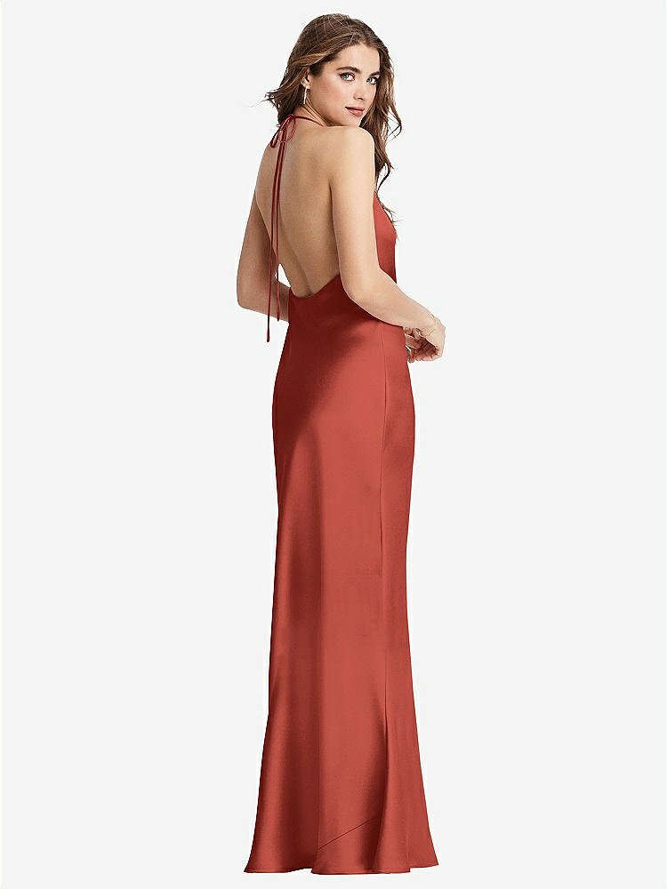 【STYLE: LB002】Cowl-Neck Convertible Maxi Slip Dress - Reese【COLOR: Amber Sunset】