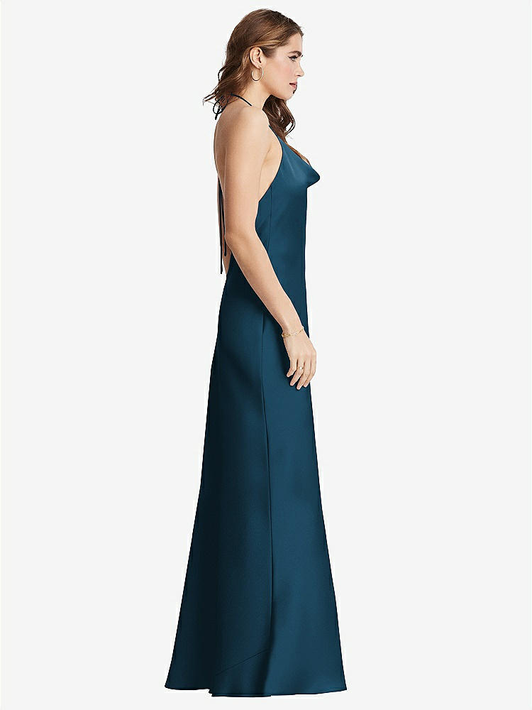 【NEW】【STYLE: LB002】カウルネック コンバーチブル マキシ スリップ ドレス - リース【COLOR: Atlantic Blue】【SIZE: 00-30W】