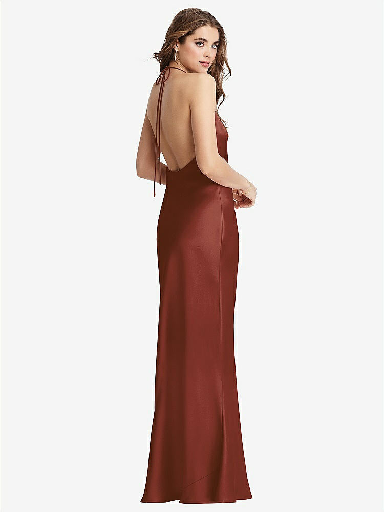 【STYLE: LB002】Cowl-Neck Convertible Maxi Slip Dress - Reese【COLOR: Auburn Moon】