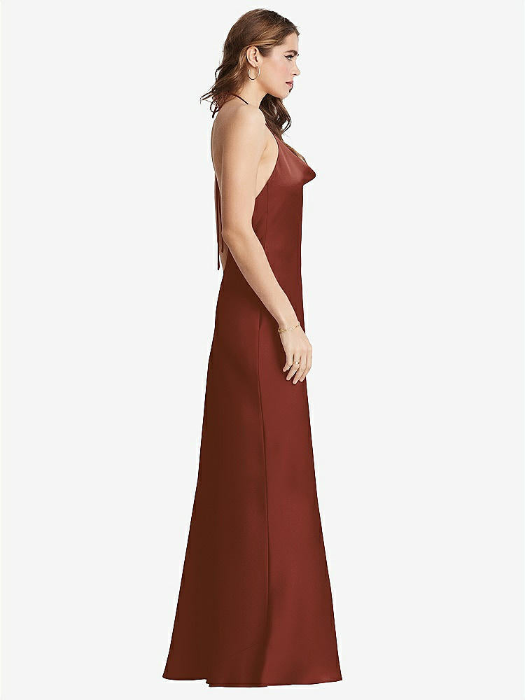 【STYLE: LB002】Cowl-Neck Convertible Maxi Slip Dress - Reese【COLOR: Auburn Moon】