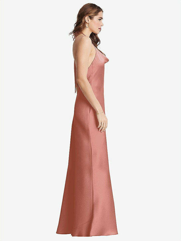 【STYLE: LB002】Cowl-Neck Convertible Maxi Slip Dress - Reese【COLOR: Desert Rose】