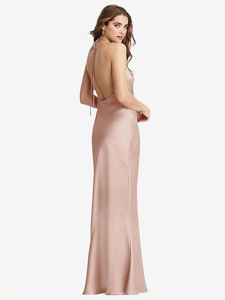 【STYLE: LB002】Cowl-Neck Convertible Maxi Slip Dress - Reese【COLOR: Toasted Sugar】