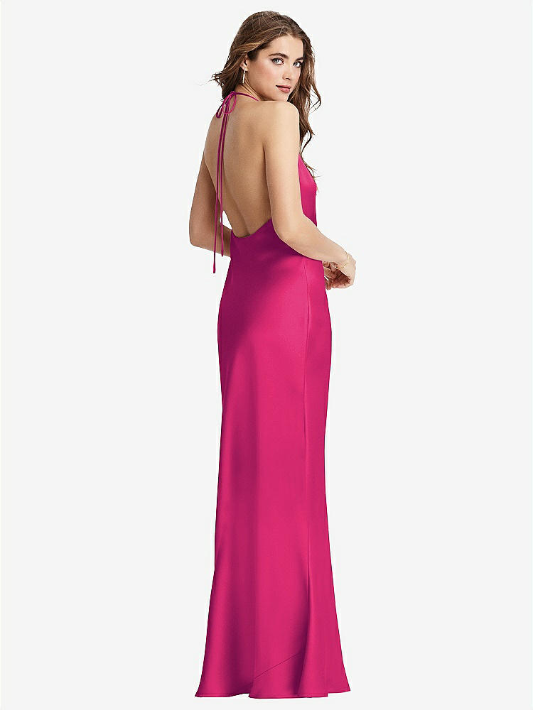 【NEW】【STYLE: LB002】カウルネック コンバーチブル マキシ スリップ ドレス - リース【COLOR: Think Pink】【SIZE: 00-30W】