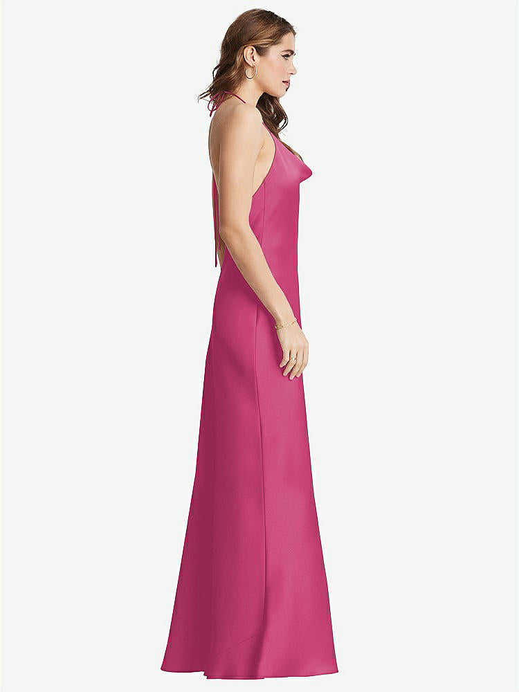 【STYLE: LB002】Cowl-Neck Convertible Maxi Slip Dress - Reese【COLOR: Tea Rose】