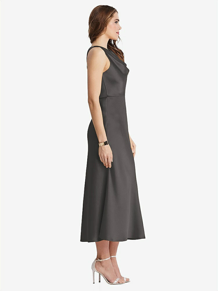 【NEW】【STYLE: LB003】カウルネック MIDI タンク ドレス  -  ESME【COLOR: Caviar Gray】【SIZE: 00-30W】