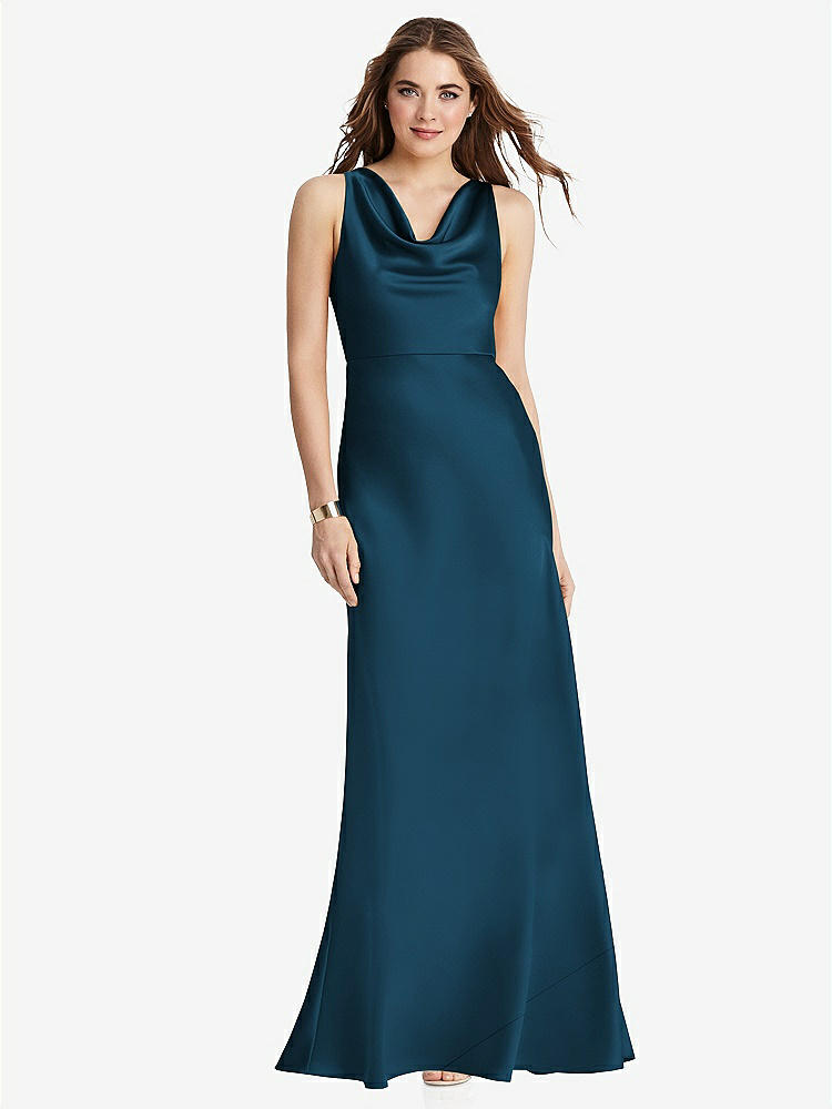 【STYLE: LB004】Cowl-Neck Maxi Tank Dress - Nova【COLOR: Atlantic Blue】