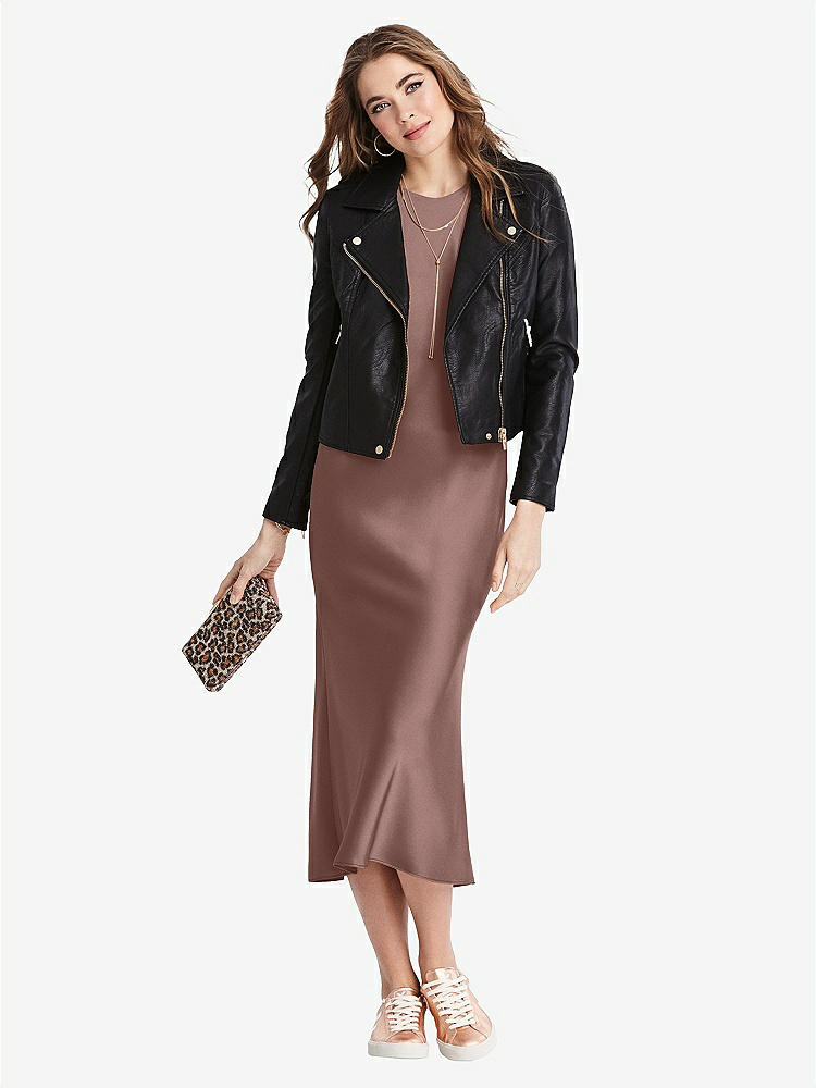 【STYLE: LB005】Tie Neck Cutout Midi Tank Dress - Lou【COLOR: Sienna】