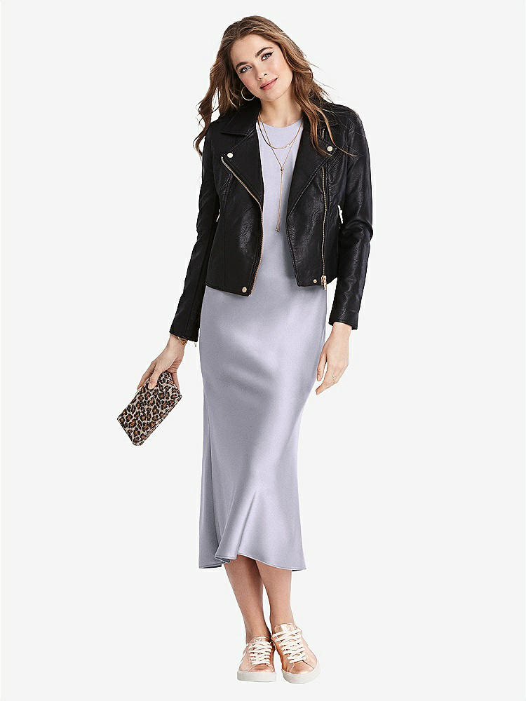 【NEW】【STYLE: LB005】ネクタイ 首 カットアウト MIDI タンク ドレス  -  ルー【COLOR: Silver Dove】【SIZE: 00-30W】