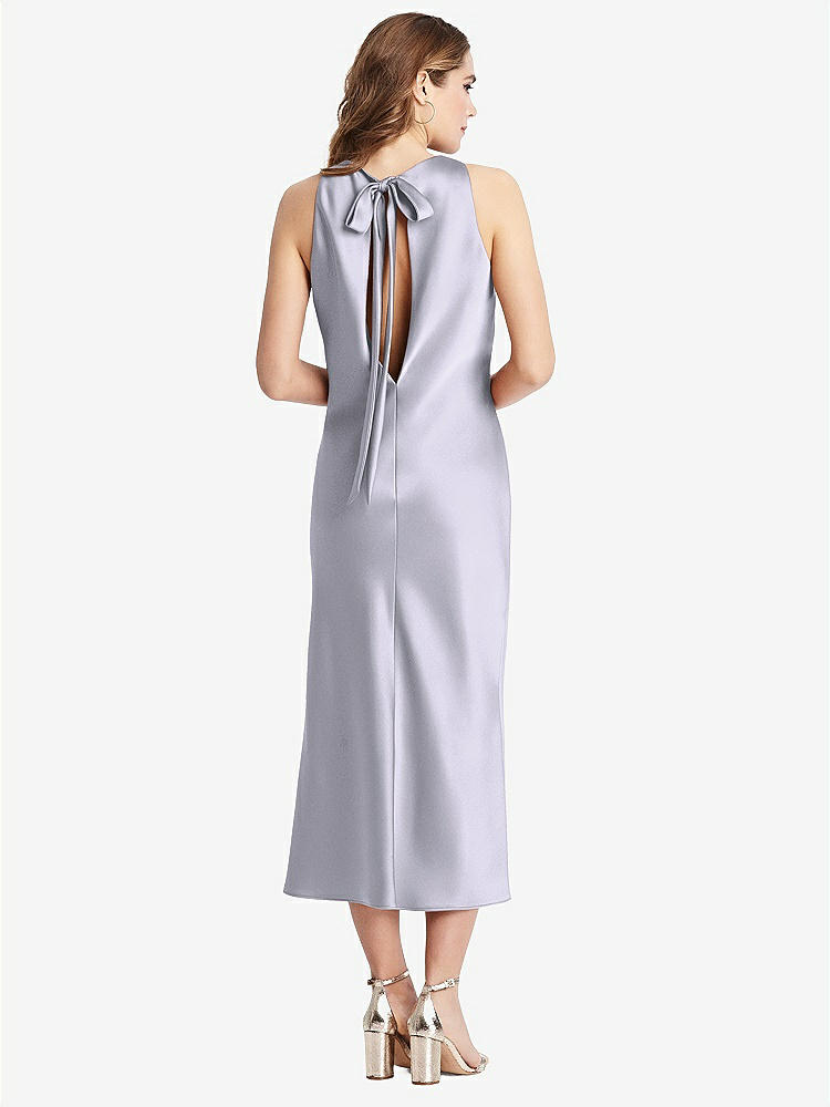 【NEW】【STYLE: LB005】ネクタイ 首 カットアウト MIDI タンク ドレス  -  ルー【COLOR: Silver Dove】【SIZE: 00-30W】