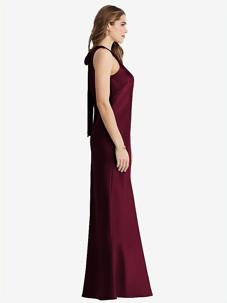 【NEW】【STYLE: LB006】ネクタイ 首 低 背面 マキシ タンク ドレス - マリン【COLOR: Cabernet】【SIZE: 00-30W】