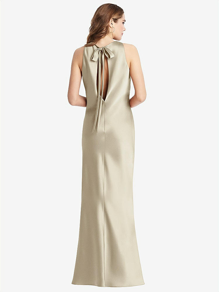 【NEW】【STYLE: LB006】ネクタイ 首 低 背面 マキシ タンク ドレス  -  マリン【COLOR: Champagne】【SIZE: 00-30W】