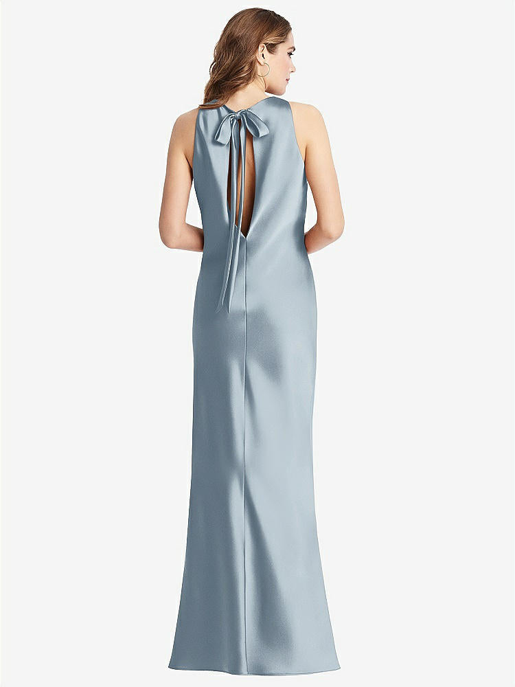 【STYLE: LB006】Tie Neck Low Back Maxi Tank Dress - Marin【COLOR: Mist】