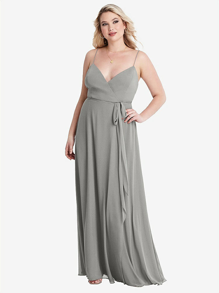 【NEW】【STYLE: LB011】シフォン マキシ ラップ ドレス サッシ  -  コーラ【COLOR: Chelsea Gray】【SIZE: 00-30W】