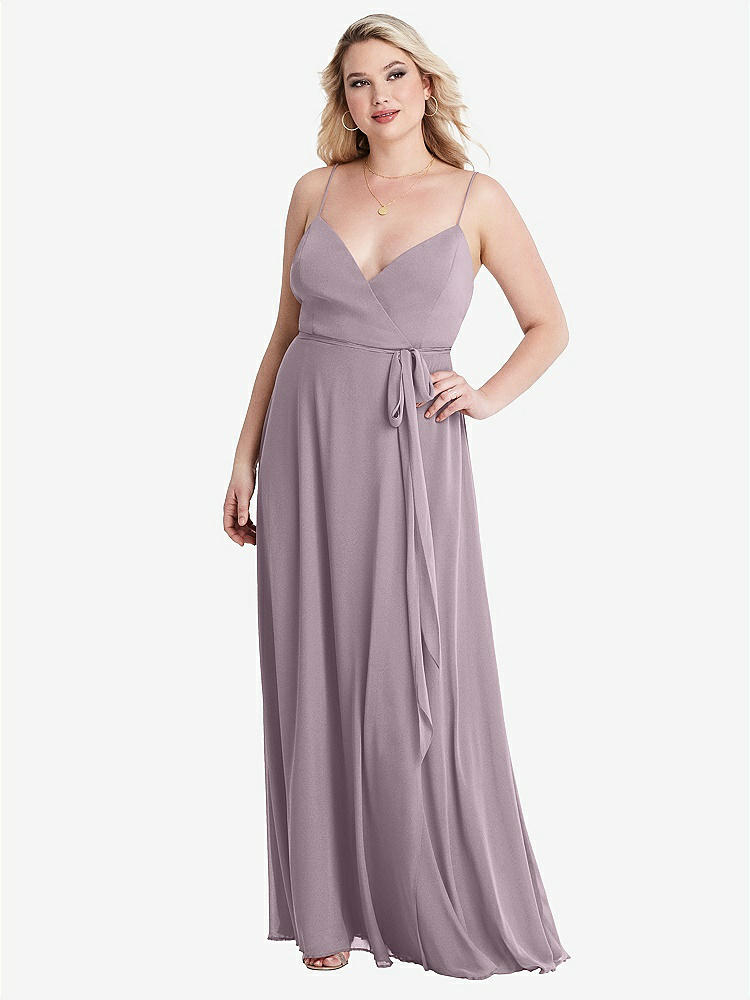 【NEW】【STYLE: LB011】シフォン マキシ ラップ ドレス サッシ - コーラ【COLOR: Lilac Dusk】【SIZE: 00-30W】