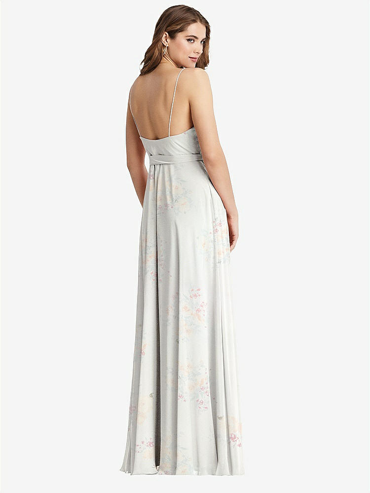 【STYLE: LB011】Chiffon Maxi Wrap Dress with Sash - Cora【COLOR: Spring Fling】