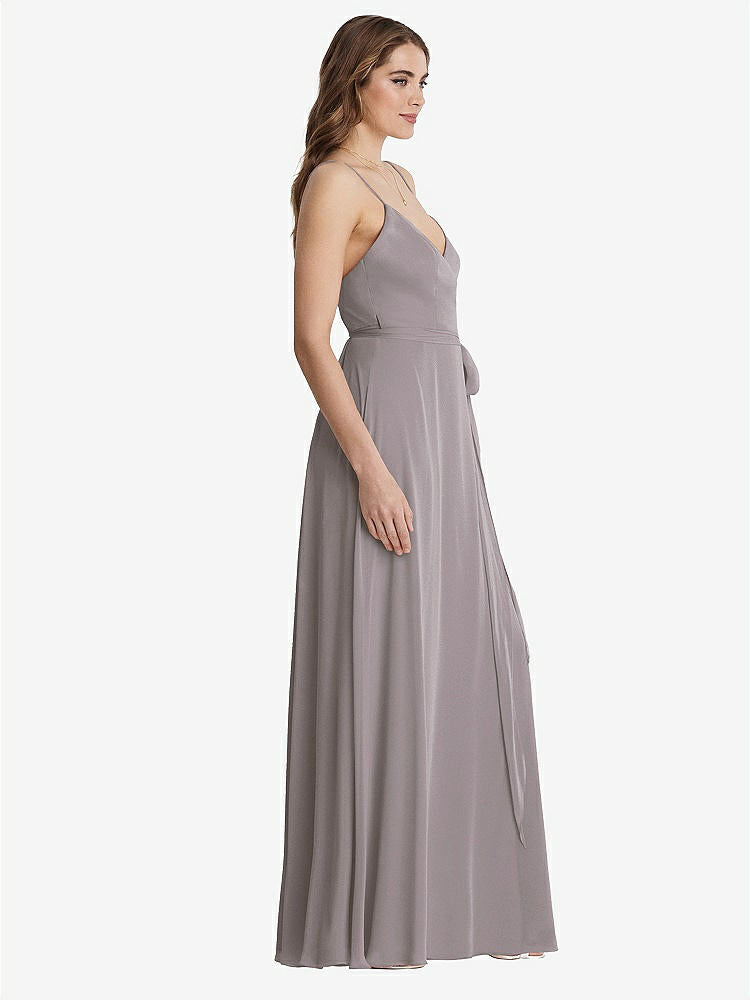 【NEW】【STYLE: LB011】シフォン マキシ ラップ ドレス サッシ - コーラ【COLOR: Cashmere Gray】【SIZE: 00-30W】