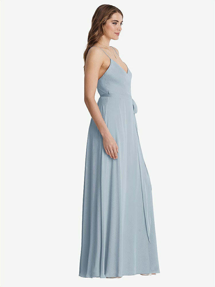 【STYLE: LB011】Chiffon Maxi Wrap Dress with Sash - Cora【COLOR: Mist】