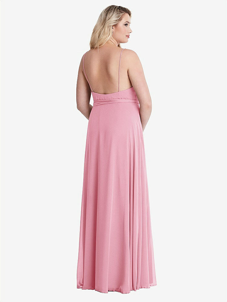 【NEW】【STYLE: LB011】シフォン マキシ ラップ ドレス サッシ - コーラ【COLOR: Peony Pink】【SIZE: 00-30W】
