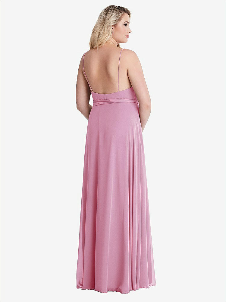 【NEW】【STYLE: LB011】シフォン マキシ ラップ ドレス サッシ - コーラ【COLOR: Powder Pink】【SIZE: 00-30W】