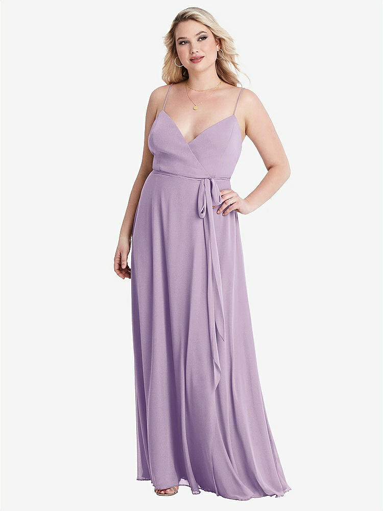 【NEW】【STYLE: LB011】シフォン マキシ ラップ ドレス サッシ - コーラ【COLOR: Pale Purple】【SIZE: 00-30W】
