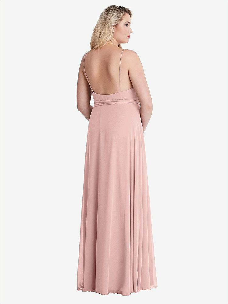 【NEW】【STYLE: LB011】シフォン マキシ ラップ ドレス サッシ - コーラ【COLOR: Rose - PANTONE Rose Quartz】【SIZE: 00-30W】