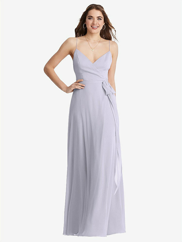 【NEW】【STYLE: LB011】シフォン マキシ ラップ ドレス サッシ  -  コーラ【COLOR: Silver Dove】【SIZE: 00-30W】