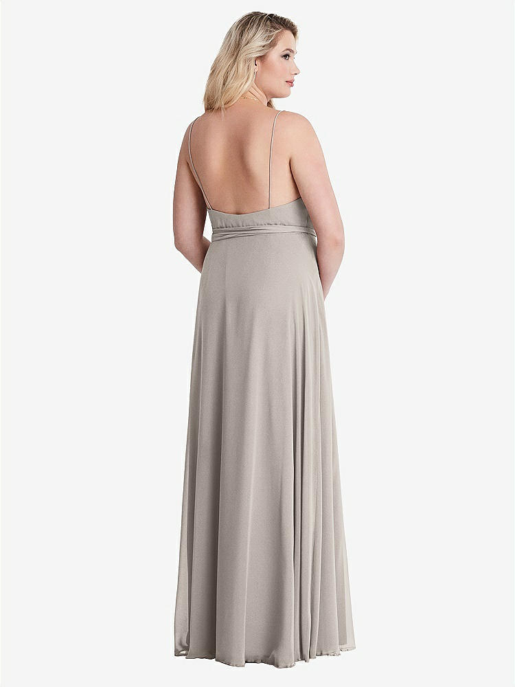 【NEW】【STYLE: LB011】シフォン マキシ ラップ ドレス サッシ - コーラ【COLOR: Taupe】【SIZE: 00-30W】