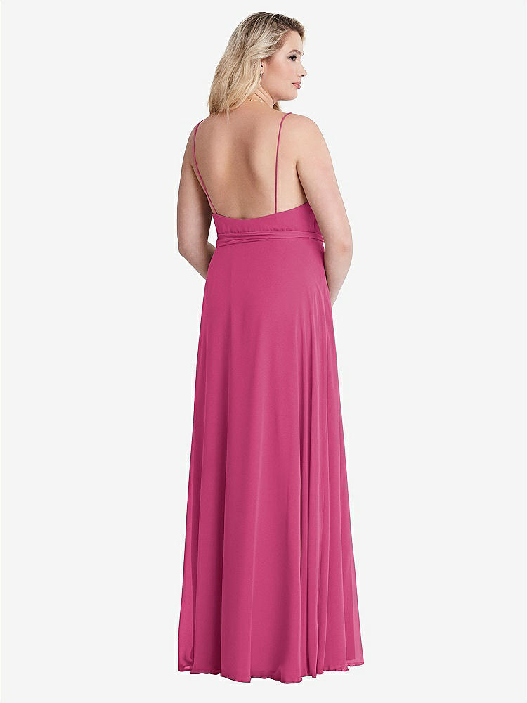 【NEW】【STYLE: LB011】シフォン マキシ ラップ ドレス サッシ - コーラ【COLOR: Tea Rose】【SIZE: 00-30W】