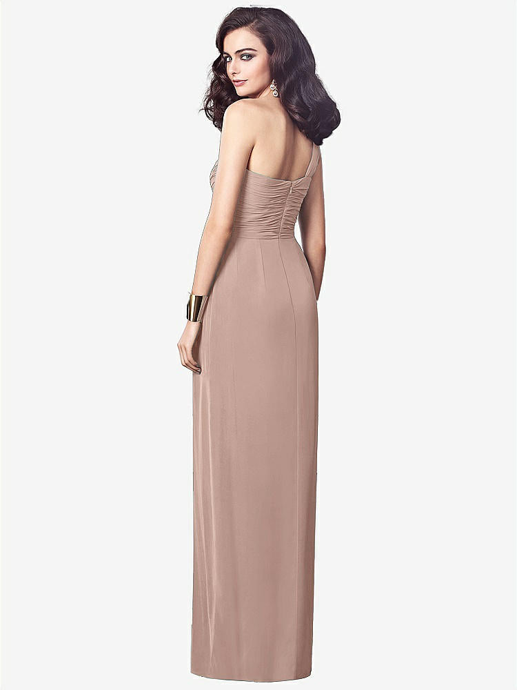 【STYLE: TH027】One-Shoulder Draped Maxi Dress with Front Slit - Aeryn【COLOR: Bliss】