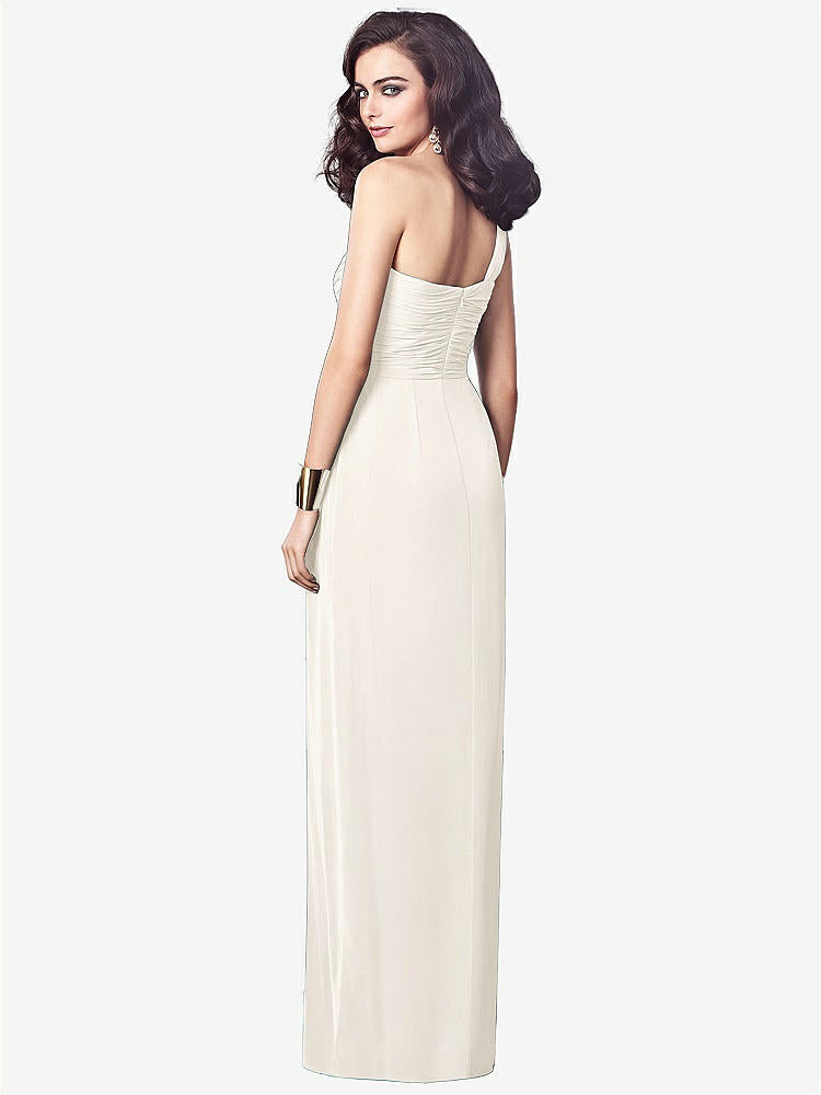 【STYLE: TH027】One-Shoulder Draped Maxi Dress with Front Slit - Aeryn【COLOR: Ivory】