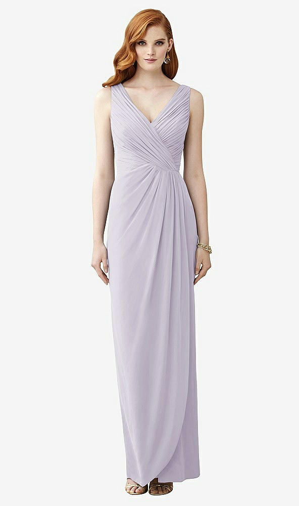 【STYLE: TH030】Sleeveless Draped Faux Wrap Maxi Dress - Dahlia【COLOR: Moondance】