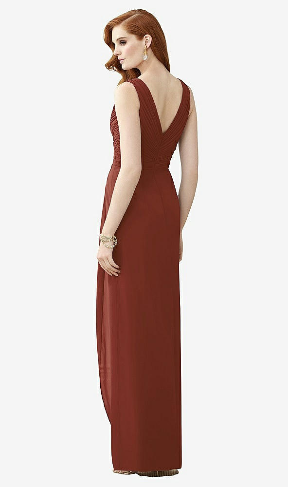 【STYLE: TH030】Sleeveless Draped Faux Wrap Maxi Dress - Dahlia【COLOR: Auburn Moon】