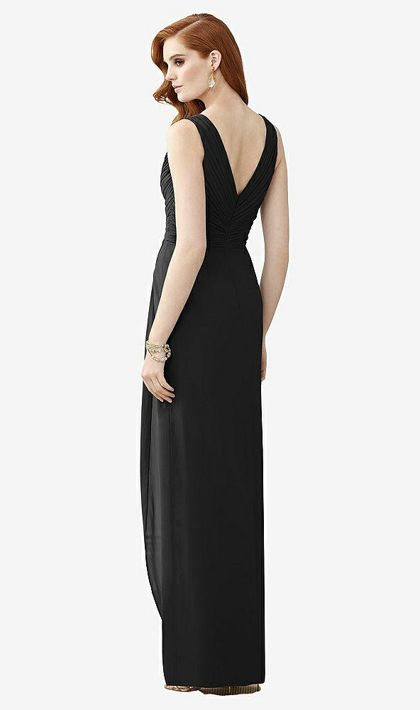 【STYLE: TH030】Sleeveless Draped Faux Wrap Maxi Dress - Dahlia【COLOR: Black】