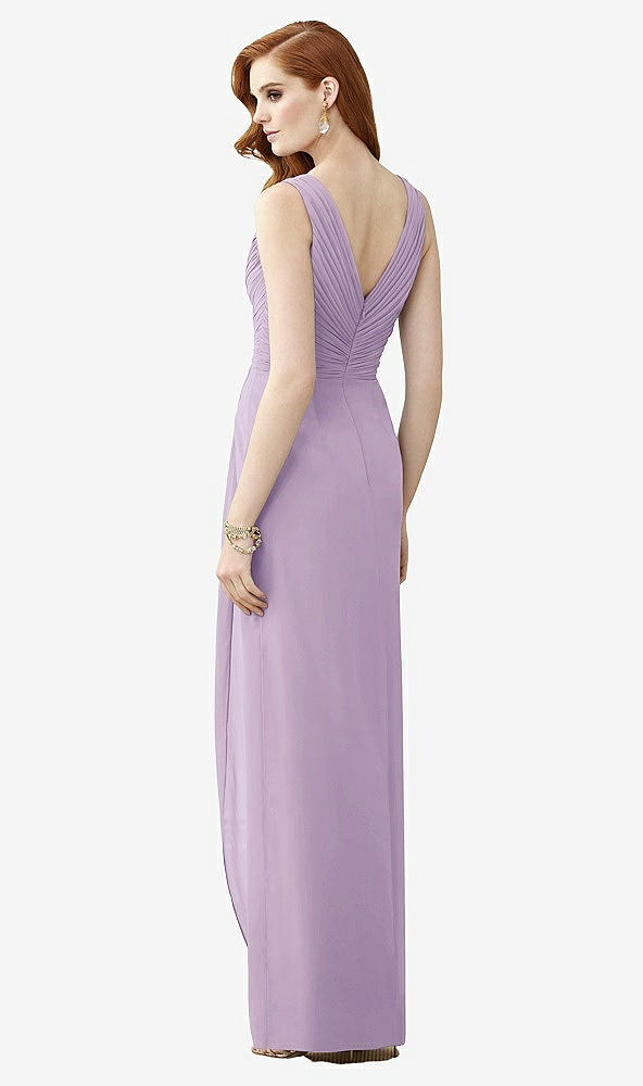【STYLE: TH030】Sleeveless Draped Faux Wrap Maxi Dress - Dahlia【COLOR: Pale Purple】
